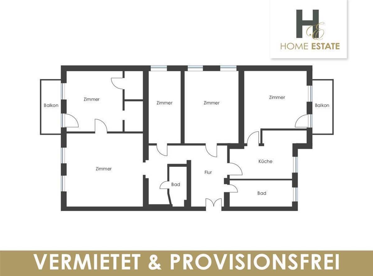 Vermietete große Wohnung in grüner Umgebung & Provisionsfrei – 12307 Berlin – Bild 1 von 9