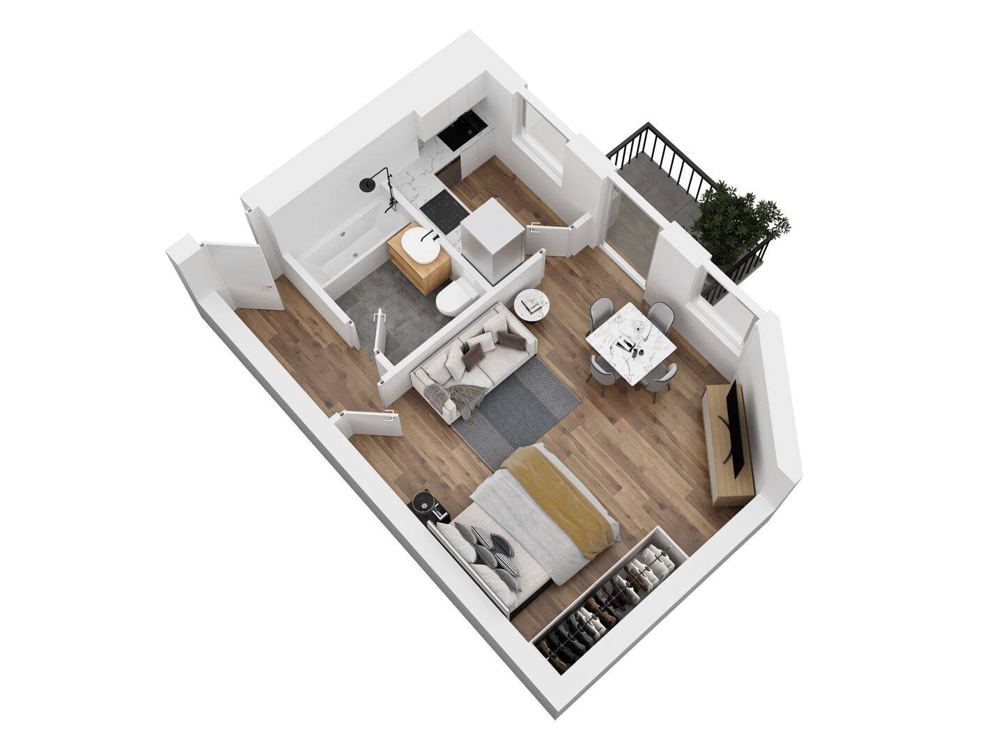 Renovierte Altbauwohnung mit Balkon kaufen – Prenzlauer Berg am Volkspark | 239.000 € – Berlin – Vorschaubild 3