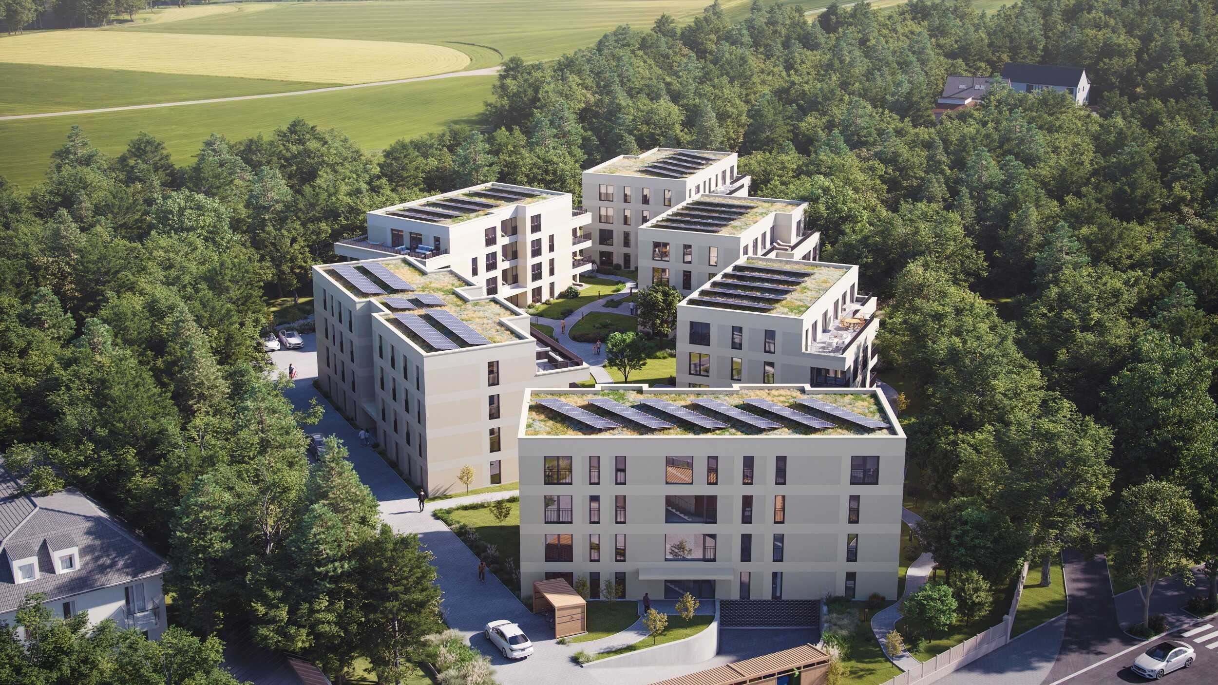 **Penthouse-Wohnung mit Blick ins Grüne und Süd-Ausrichtung** – Stein – Vorschaubild 3
