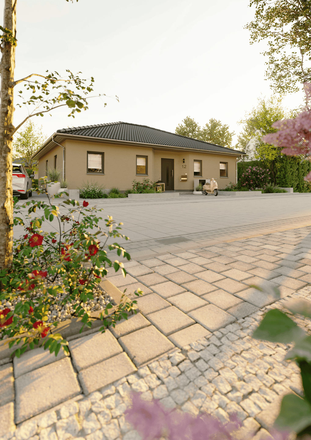 Mit Grundstück: Der Bungalow mit der charmanten Form in Körle - ausgefallen und praktisch – Körle – Vorschaubild 7