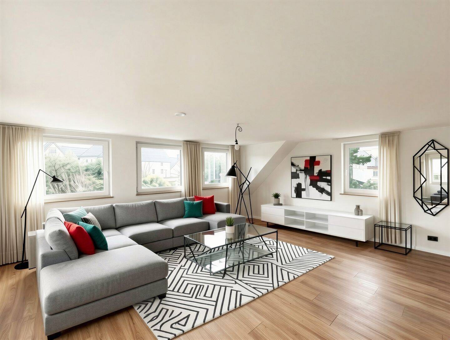 Wohnqualität zum Wohlfühlen - modernisierte Dachgeschosswohnung mit Gartennutzung