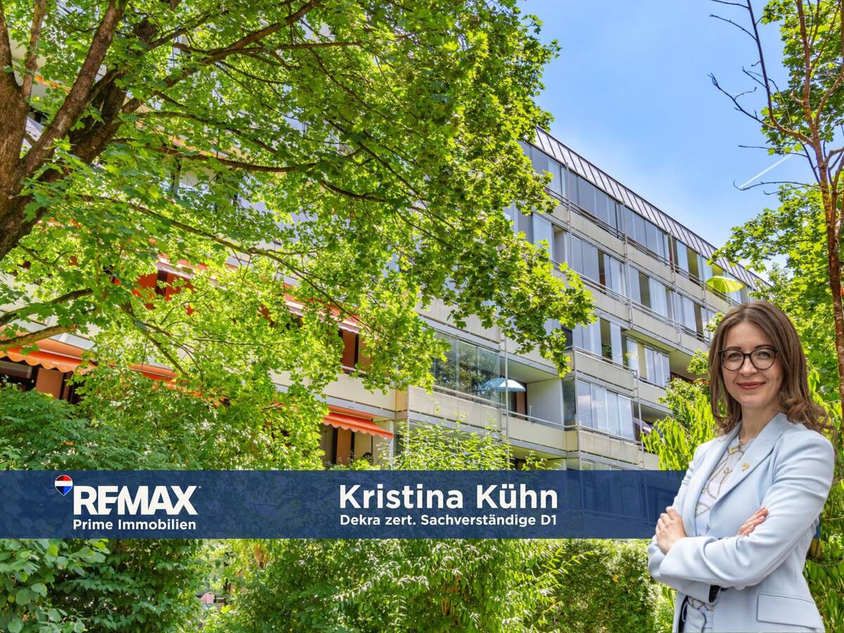 2021 saniert: Großzügige 3-Zimmer-Wohnung mit West-Terrasse & TG in Johanneskirchen – 81927 München – Bild 1 von 9