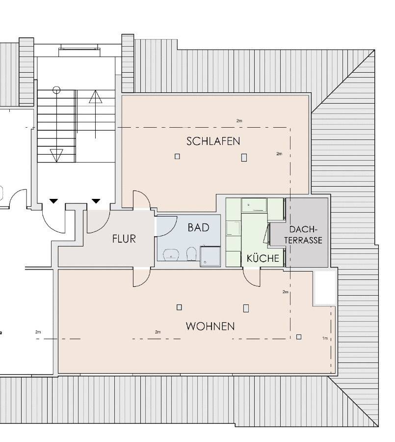 Denkmal-Rarität für Anleger: 2-Zimmer-Wohnung mit Dachterrasse & Fernblick – Dresden – Vorschaubild 2