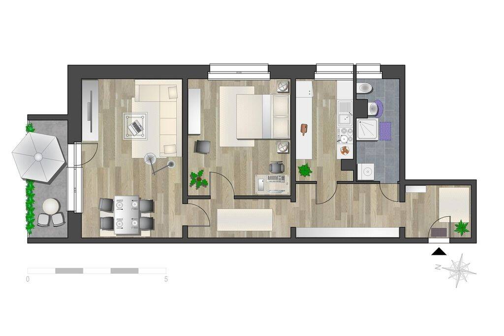 NEU sanierte 2-Raum-Wohnung in begrünter Wohnlage – Chemnitz – Vorschaubild 5