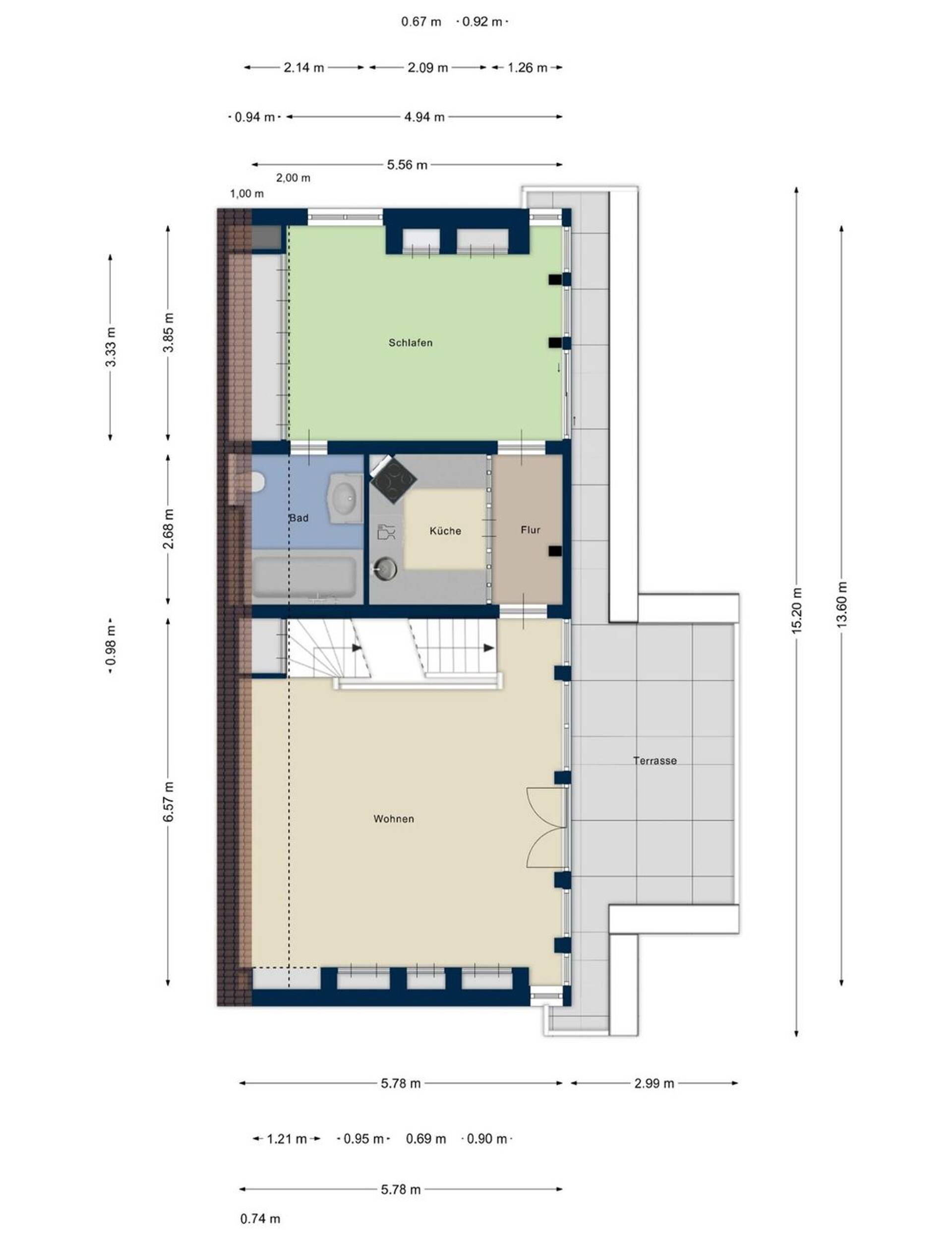 Terrassenwohnung in 50667 Köln mit 95,6 m² kaufen