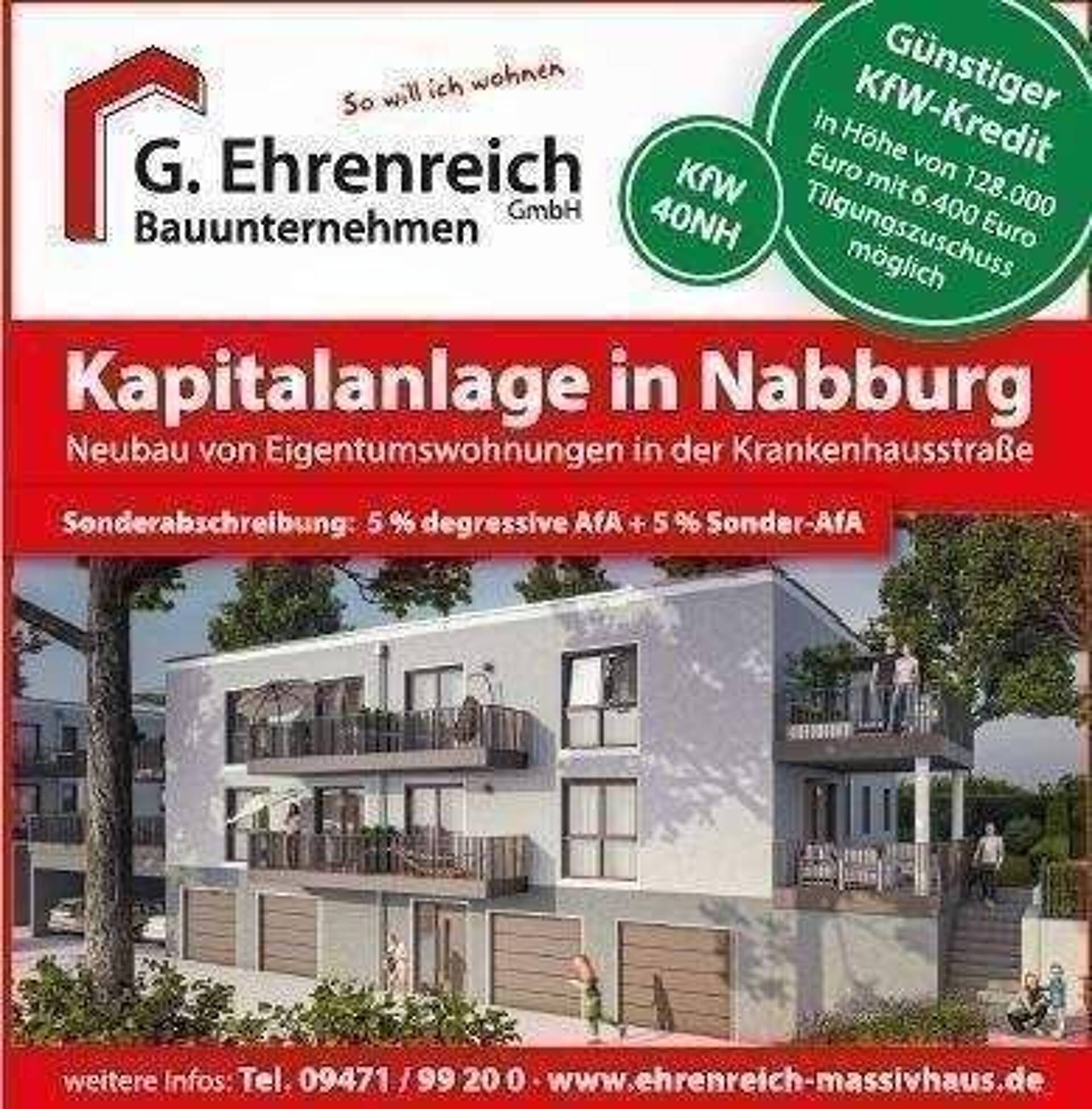 Erdgeschosswohnung in 92507 Nabburg mit 70 m² kaufen