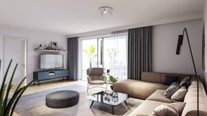 Helle 3-Zimmer Erdgeschoss Neubau Wohnung mit Garten – 90763 Fürth – Vorschaubild 3