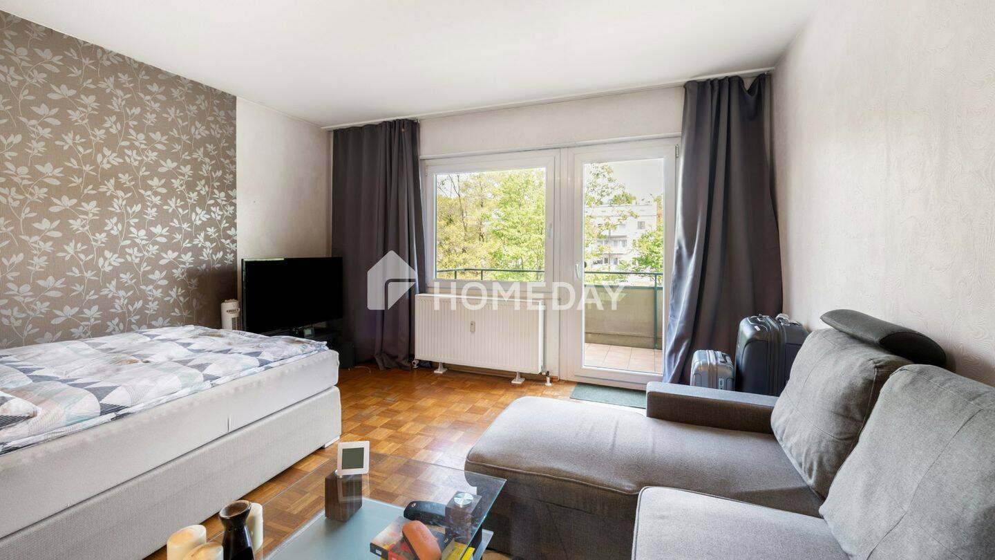 Attraktive Kapitalanlage nahe Daimler: 1-Zimmer-Wohnung mit Balkon und Stellplatz – Stuttgart – Bild 1 von 9