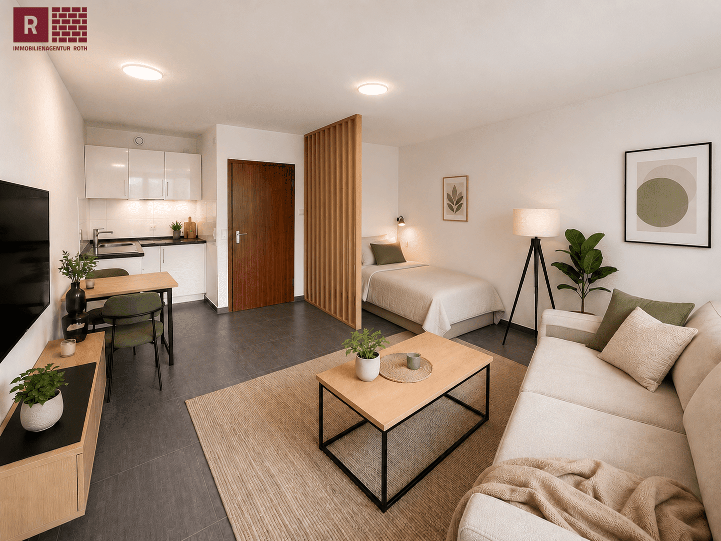 Modernisiertes 1-Zimmer-Apartment mit Loggia, Tiefgarage und gutem Preis-Leistungs-Verhältnis