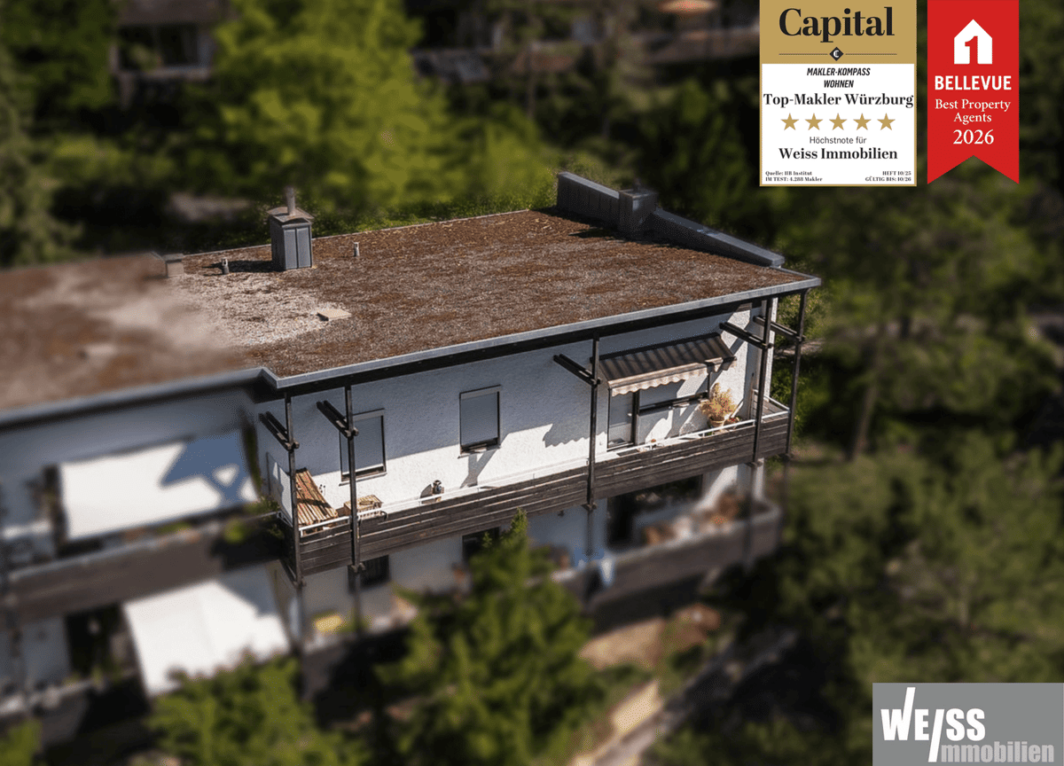 Wohnen mit Waldblick: 105,5 m² und 18 m² Balkon (angerechnet 4,65 m² auf Wohnfläche) – 97082 Würzburg – Bild 1 von 9