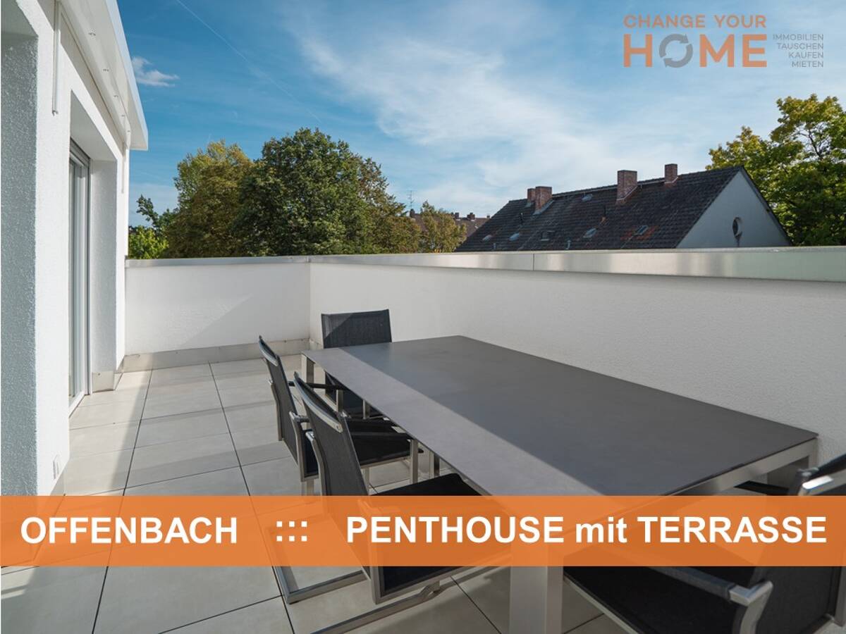 TRAUM DACHTERRASSE + RUHE ::: 146 m² PENTHOUSE – 63069 Offenbach am Main – Bild 1 von 9