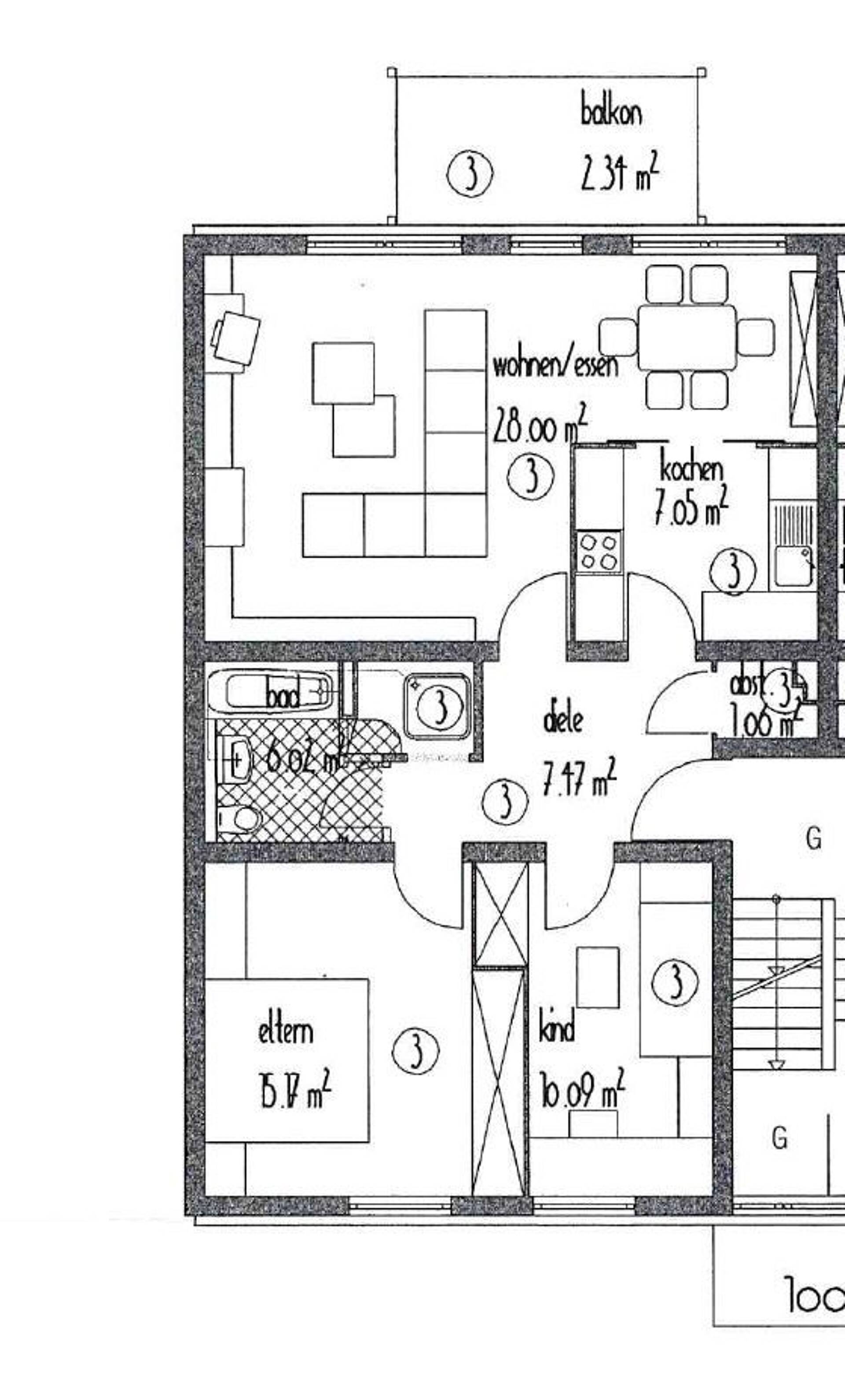 Etagenwohnung in 33106 Paderborn / Elsen mit 74,89 m² kaufen