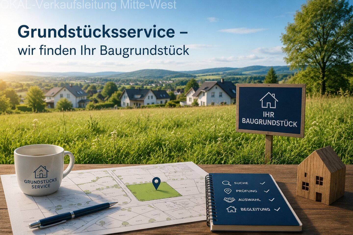 Grundstücksservice - wir finden Ihr Baugrundstück
