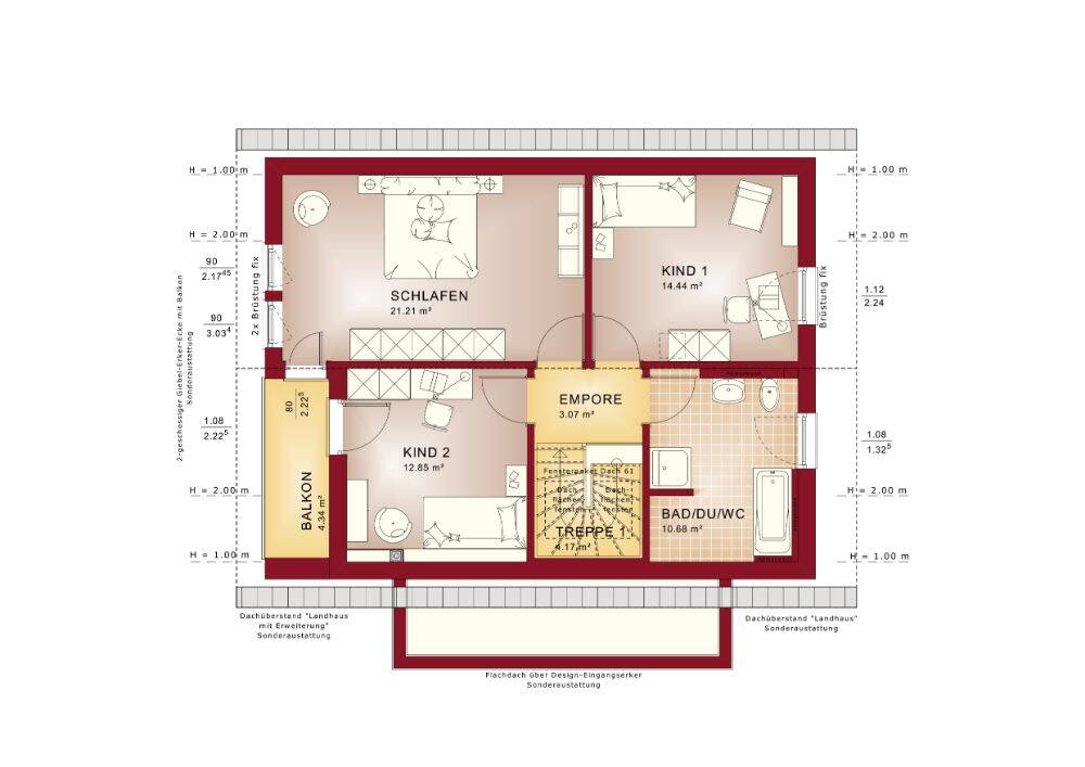 Platz für alle! Exklusiver lichtdurchfluteter Neubau aus dem Hause BIEN ZENKER inkl. Baugrundstück – Gau-Algesheim – Vorschaubild 2