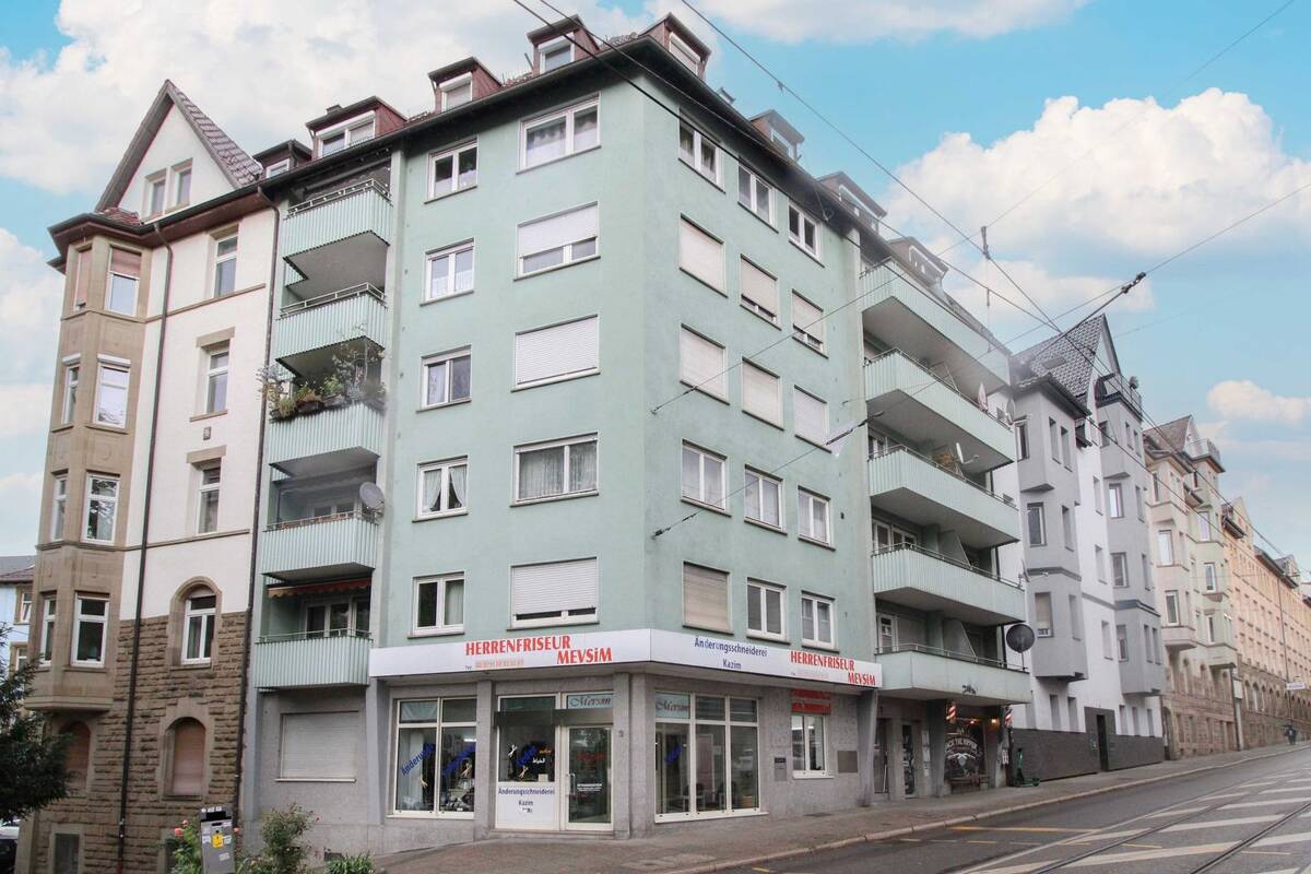 Zentrale 2-Zimmer-Wohnung mit Südbalkon und guter Anbindung – 70190 Stuttgart – Bild 1 von 9