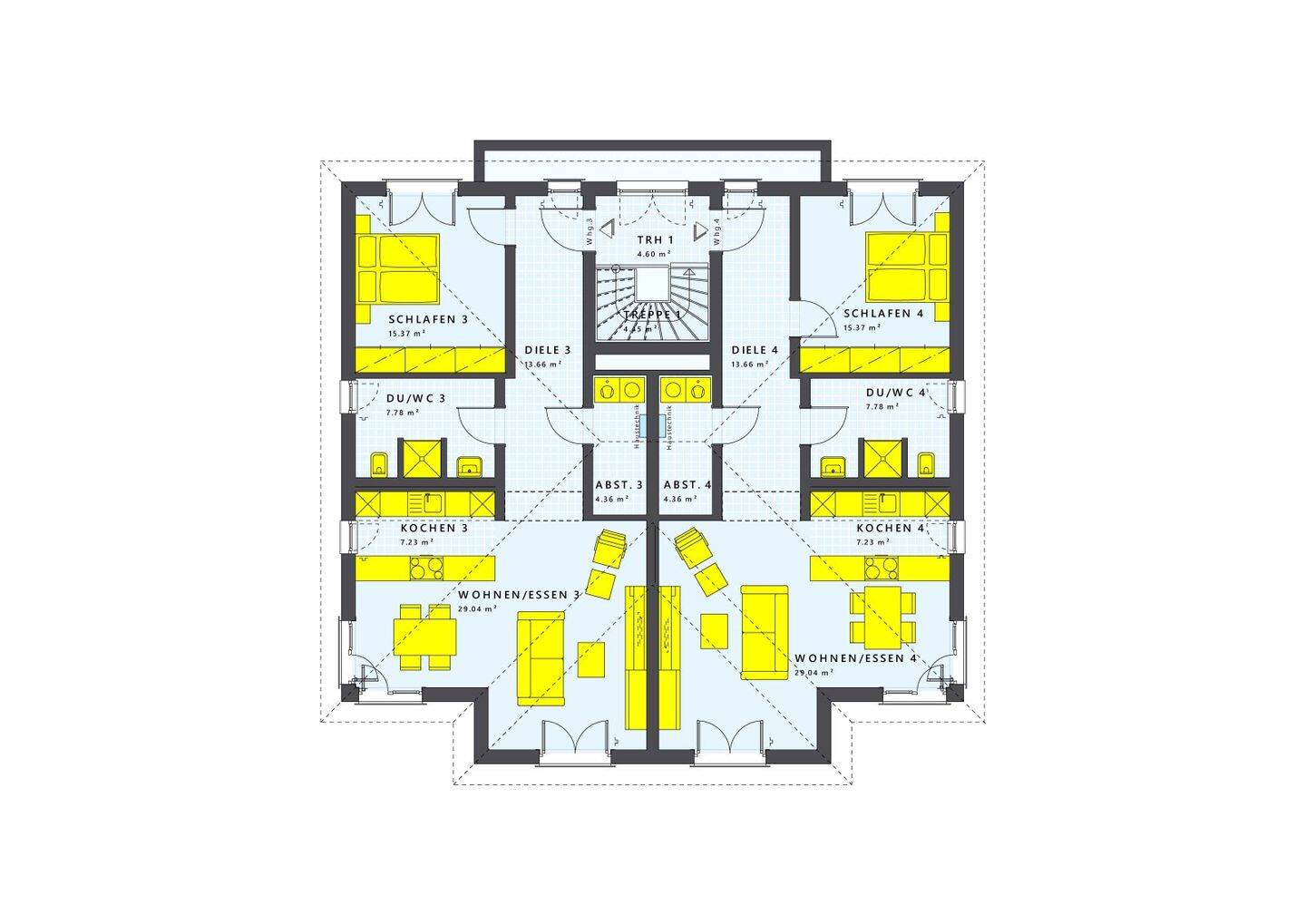 Anleger aufgepasst ,einmalige Chance auf ein 4-Familienhaus in March Buchheim nur mit Living Haus! – March – Vorschaubild 3