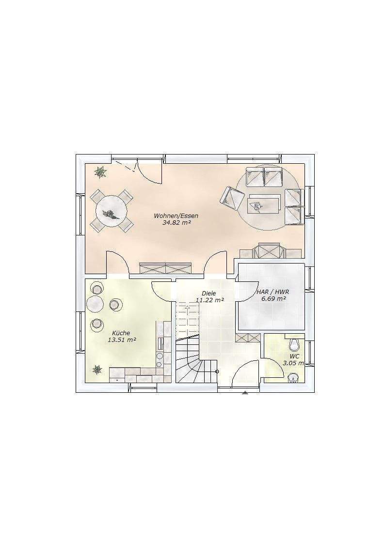 Stadtvilla m. Wärmepumpe – knapp 140 qm mit fünf Zimmern – Grundriss flexibel - Grundstück Rackwitz inklusive!!!! – Rackwitz – Bild 1 von 9