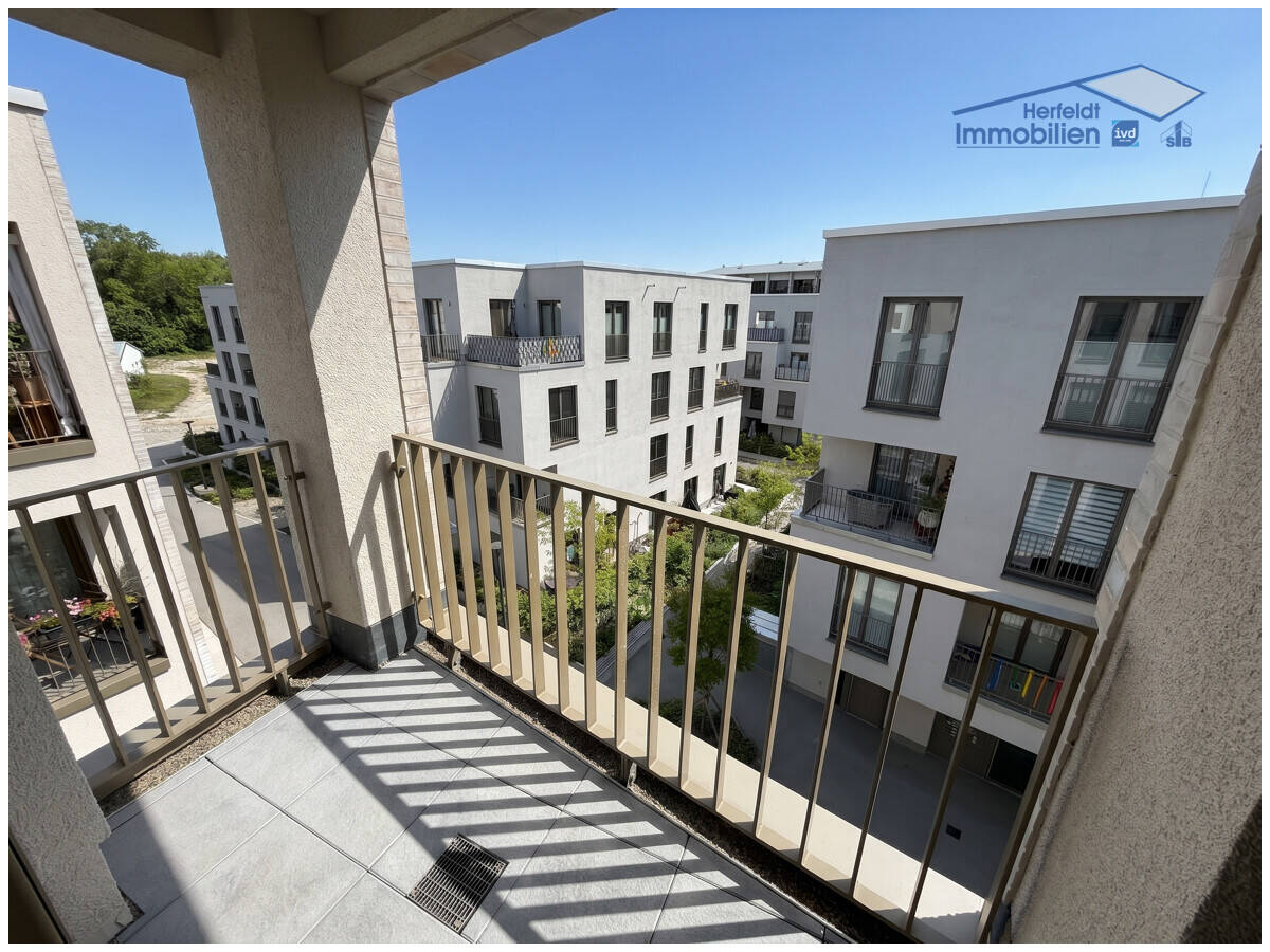 Möblierte 2-ZKB-Luxus-Neubauwohnung mit Südwest-Terrasse & TG-Stellplatz am Papierbach - bezugsfrei – Landsberg am Lech – Vorschaubild 6