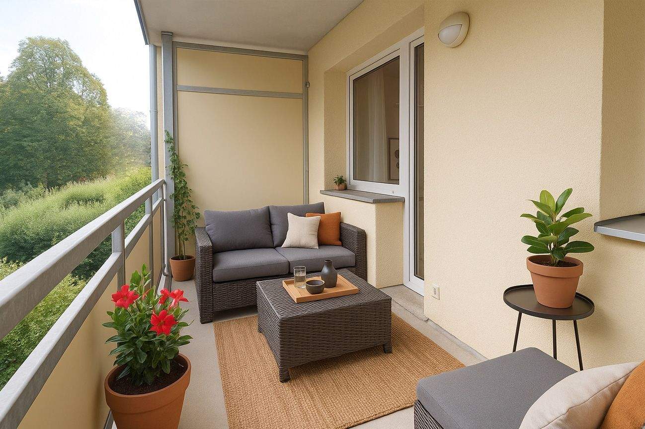 Gemütliche 2 Zimmer mit geräumigen Wohnzimmer und Küche mit Fenster - direkt am Stadtpark mit Balkon! – Chemnitz – Vorschaubild 7
