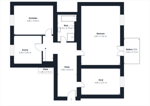 Wohnen im Grünen! Moderne 3-Zimmer-Wohnung mit Balkon & optionaler Einbauküche – 38368 Mariental – Vorschaubild 8