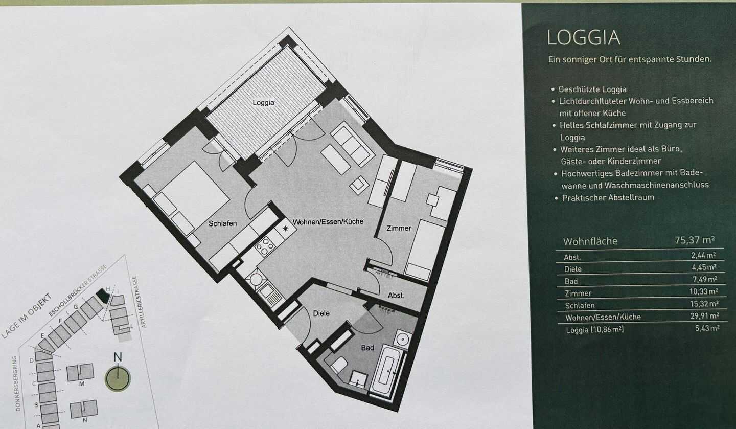 Erstbezug! Barrierefreie Neubauwohnung mit Loggia & (TG-Stellplatz) in Darmstadt-Mitte – Darmstadt – Vorschaubild 9