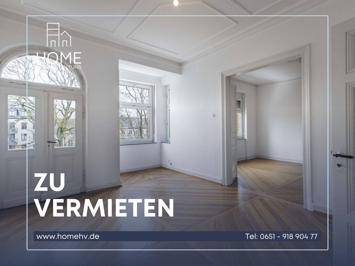 Trier-City: Traumhafte 5 ZKB-Altbauwohnung in einem Stilhaus mit ca. 145 m² WFL in zentraler Lage