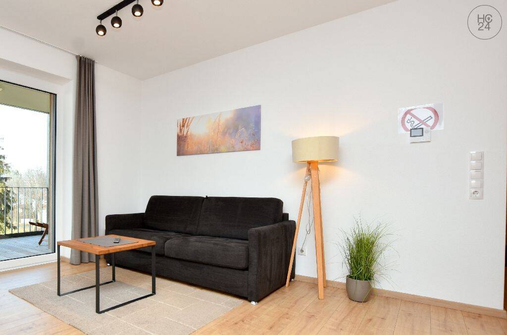 Möblierte, sonnige 1-Zimmer-Wohnung mit großem Balkon im 2. OG in Kaufbeuren