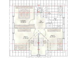 5 Zimmer (Grundriss frei planbar), u.a.m. FBH, Luft-Wasser-Wärmepumpe, Ton-Dachziegel / Preis inkl. Siedl.-Grdst.! – 4178 Leipzig – Vorschaubild 3