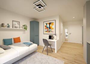 *Kapitalanleger aufgepasst* 1-Zimmer-Microapartment – Balkon, Möblierung & TG inklusive – 90762 Fürth – Vorschaubild 2