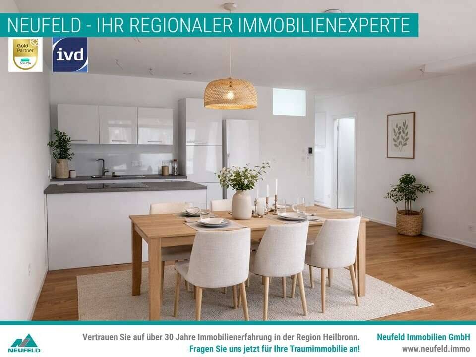 Charmante 3,5-Zimmer-Wohnung mit großer Ost-Loggia - zentrumsnah in Heilbronn