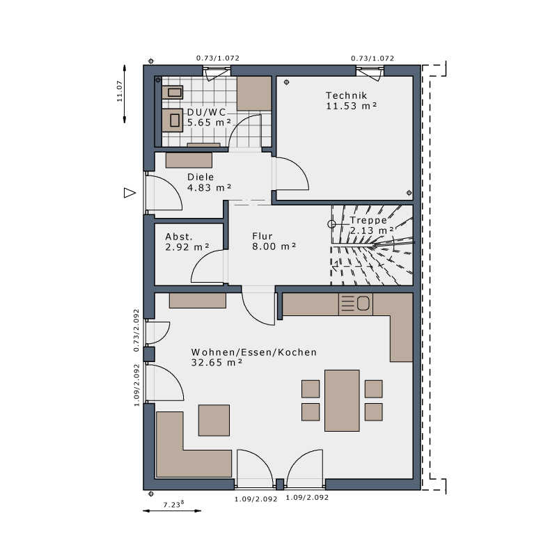 DIE Gelegenheit in Ziegelstein- Einzigartiges 4-Zimmer-Doppelhaus incl. Grundstück – Nürnberg – Vorschaubild 4