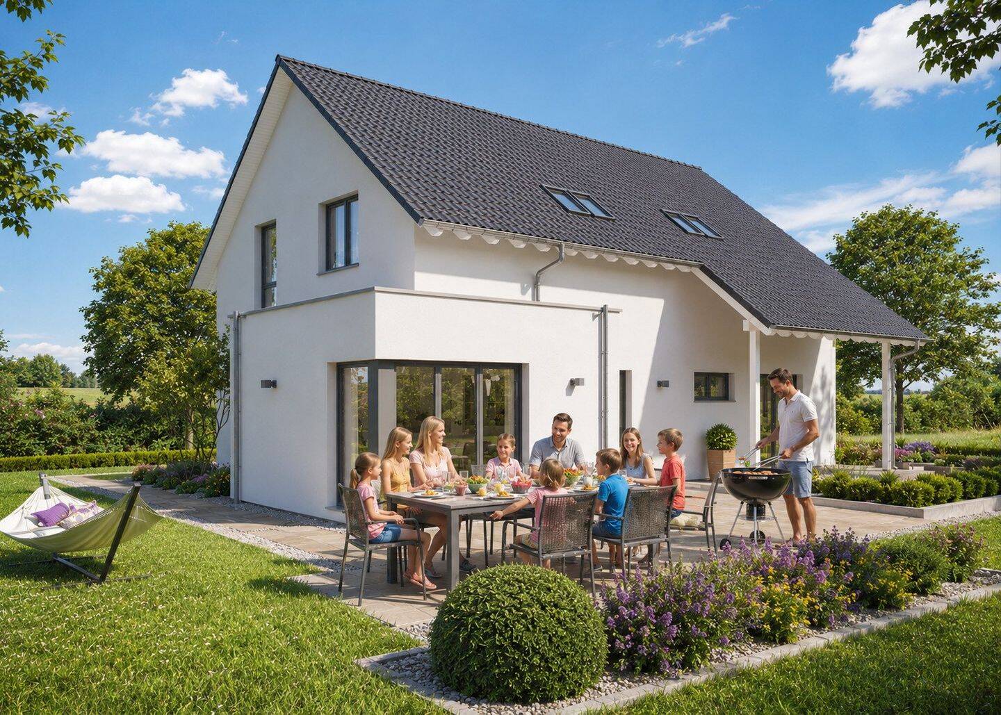 Zukunftssicher bauen: Doppelhaus FamilyStyle 20.04S ab 336.225EUR pro Familie