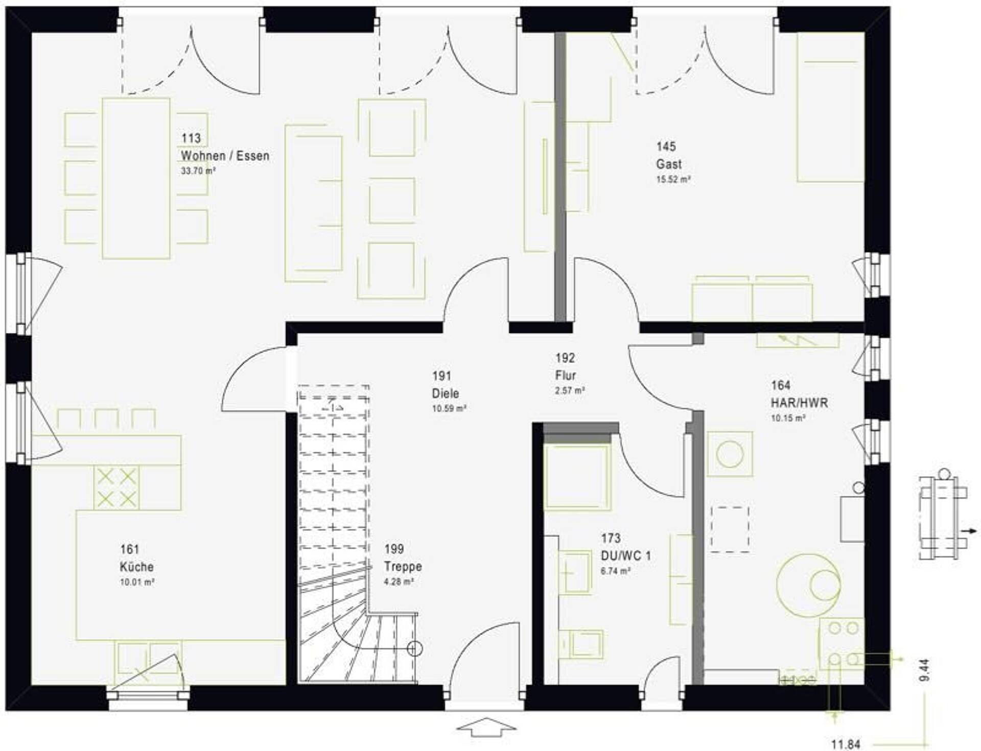 Fertighaus in 79798 Jestetten mit 160,72 m² kaufen