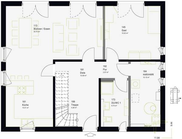 Fertighaus in 79798 Jestetten mit 160,72 m² kaufen