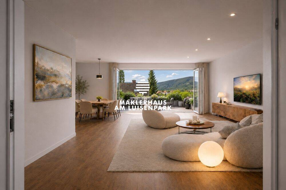 Neubau-Wohntraum in der Südpfalz nahe Landau Moderne Dreizimmerwohnung mit West-Balkon