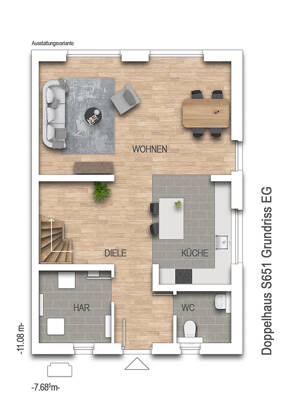Ihr Traumhaus für die Familie DHH mit 116 qm Wfl. auf einem sonnigen 419 qm großen Grundstück – 21149 Hamburg – Vorschaubild 3