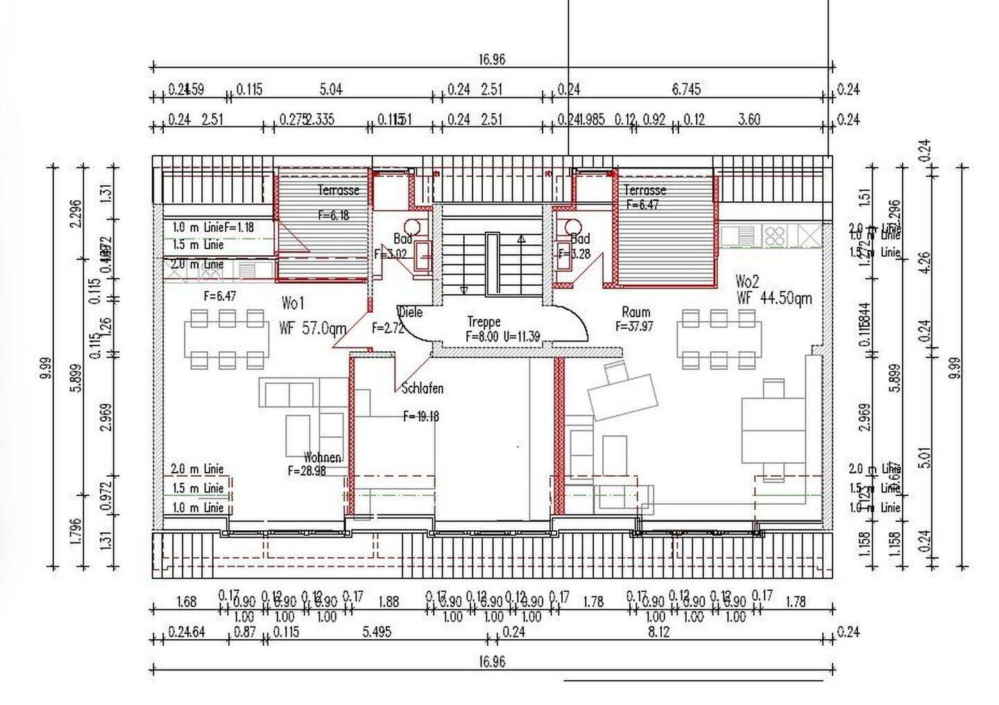 Business-Apartment mit separatem Office
