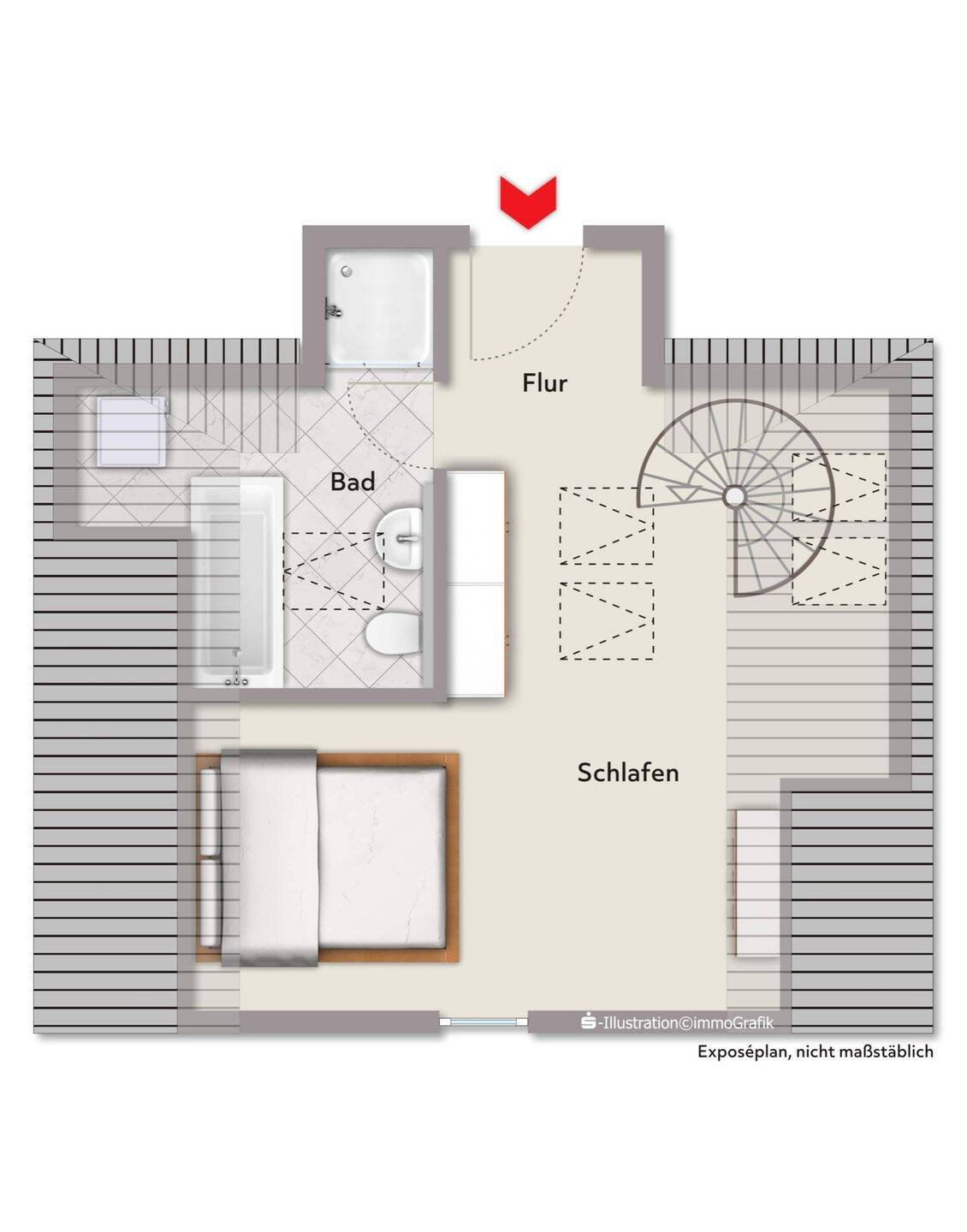 Moderne 2-Zi.-Maisonette Wohnung in Fürth-Vach...Wohnträume auf zwei Ebenen – Fürth – Vorschaubild 3