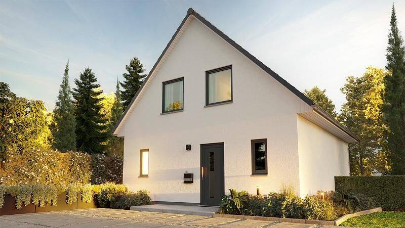 Perfekt für die junge Familie: Bezahlbares, kompaktes Einfamilienhaus mit Photovoltaik auf dem Dach