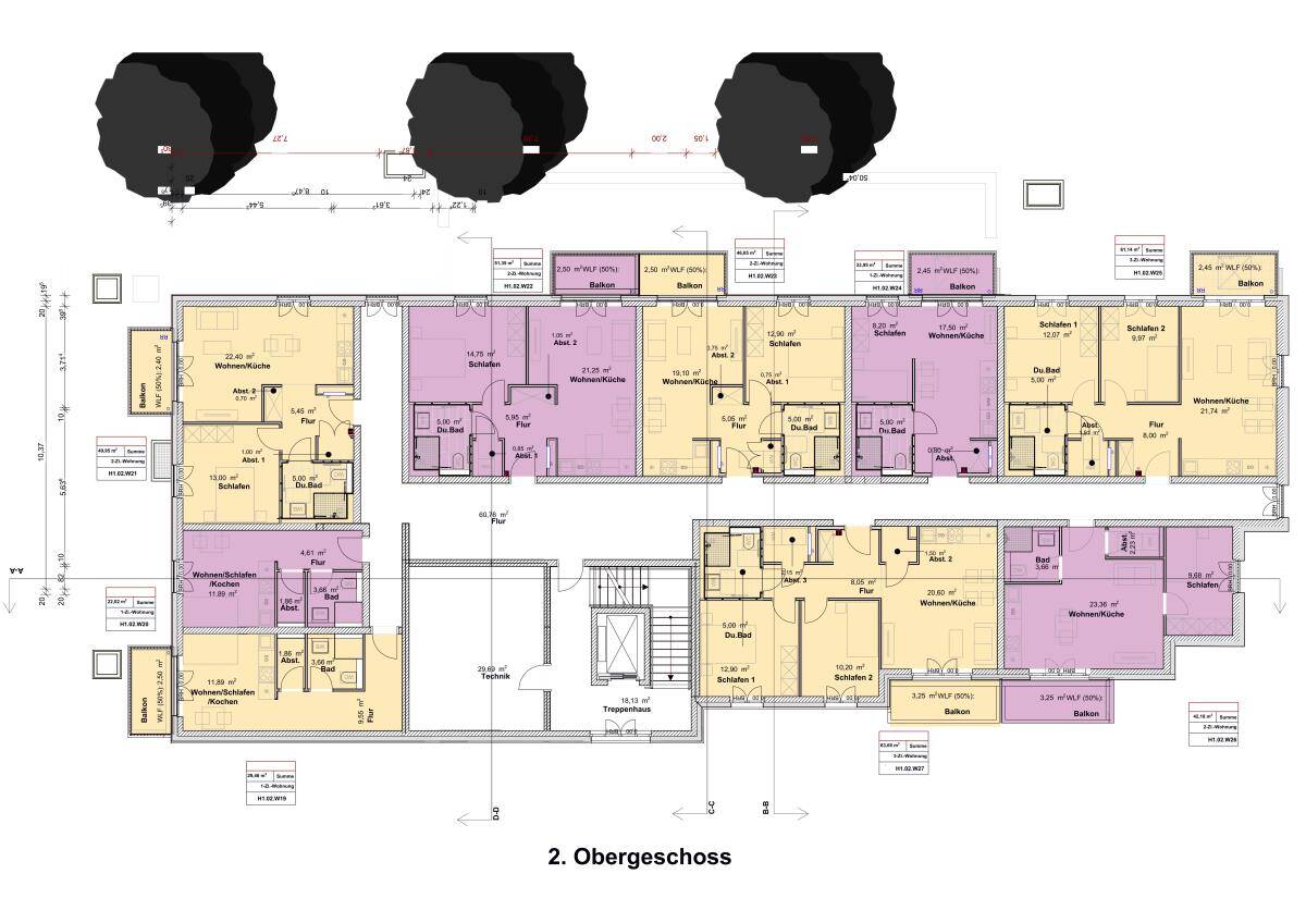 Sonnige Penthousewohnung mit großer Dachterrasse im KFW 40 QNG Energiesparhaus – Trier – Vorschaubild 9