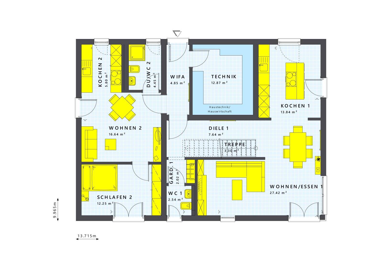 LivingHaus Mehrgenerationenhaus - Individuell geplant, perfekt umgesetzt mit Einliegerwohnung & z.B. mit Photovoltaik und Batteriespeicher – Fockbek – Vorschaubild 9