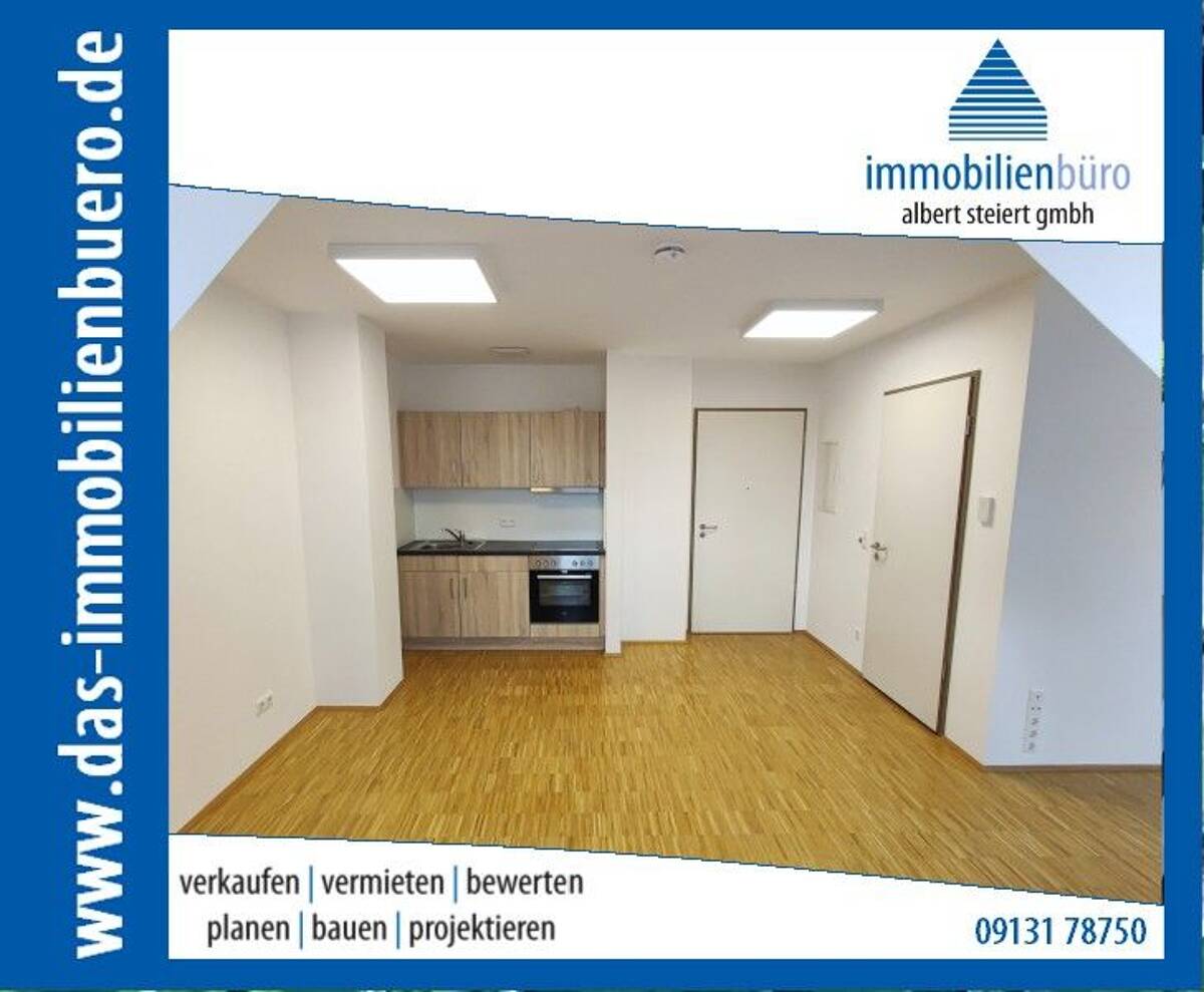 Geräumige, bezugsfreie 1,5-Zimmer im DG mit EBK, NUR FÜR STUDENTEN zu vermieten -WE18- – 91054 Erlangen – Bild 1 von 9