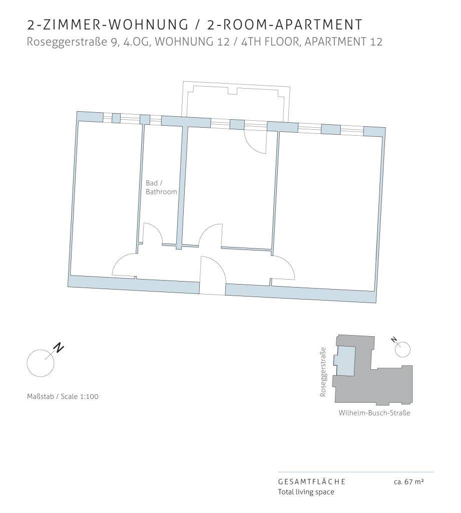 Anlagen im Neuköllner Kiez: Vermietete 2-Zimmerwohnung mit Balkon – Berlin – Vorschaubild 6