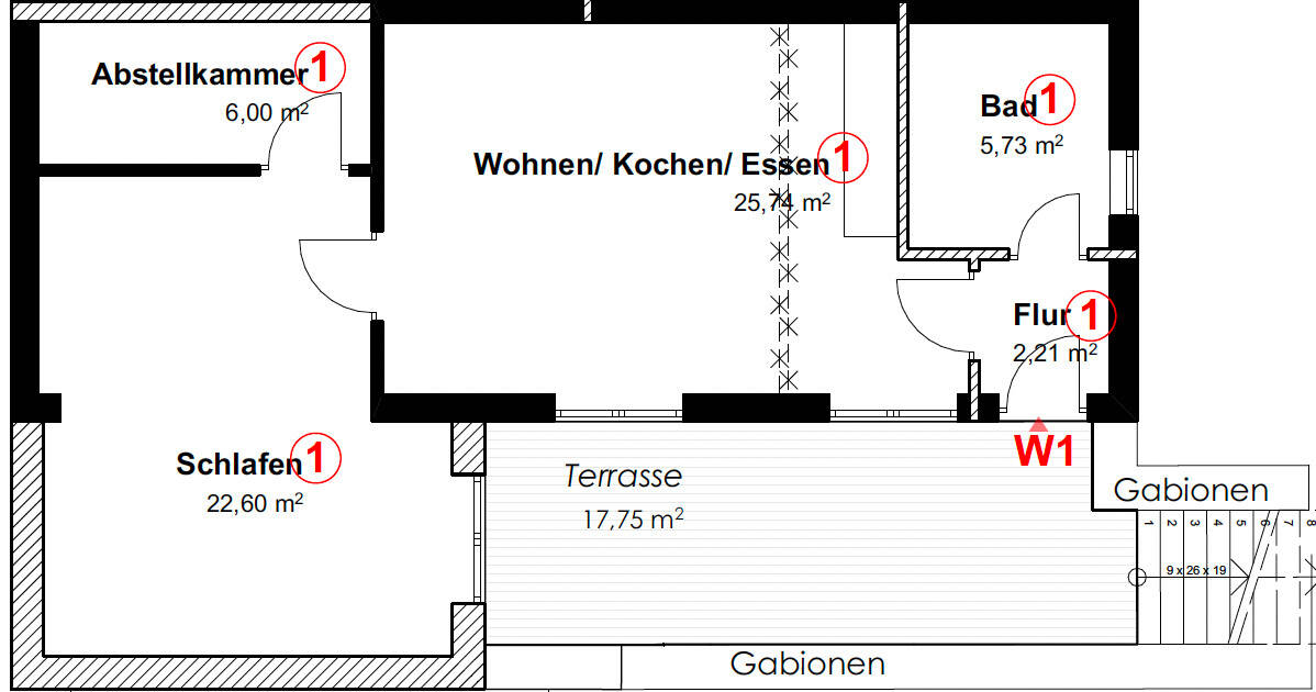 NEW CLASSIC 2 ZKB Soutterain-Terrassen-Wohnung mit 71 m² – Augsburg – Vorschaubild 7