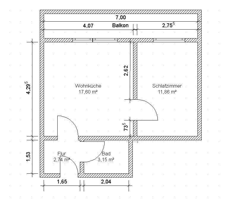 Teilmöblierte, renovierte, helle 2-Zimmer Wohnung im 1. OG mit Balkon in Weitmar-Mark – Bochum – Vorschaubild 2