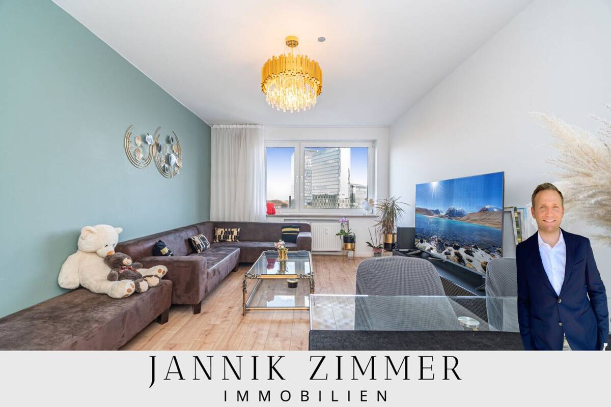 Sofort bezugsfrei: modernisierte 3-Zimmer-Wohnung mit Weitblick & TG-Stellplatz in Bogenhausen – 81677 München – Bild 1 von 9