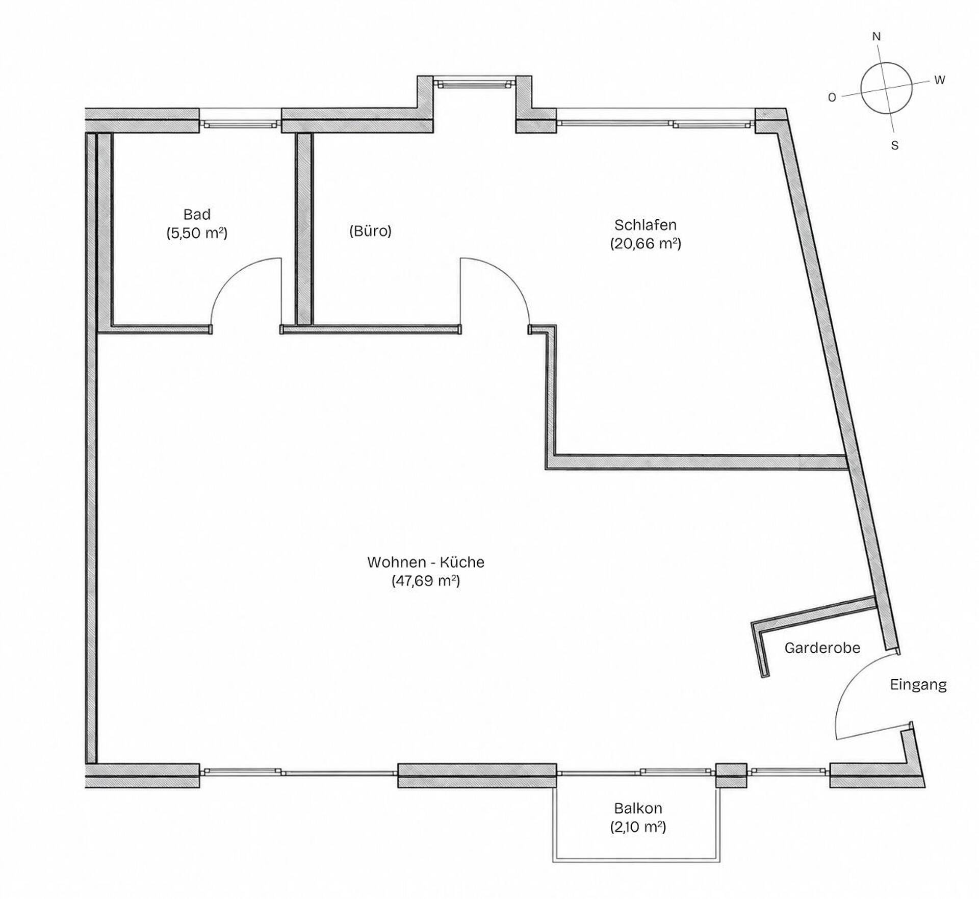 Etagenwohnung in 97074 Würzburg mit 75 m² kaufen