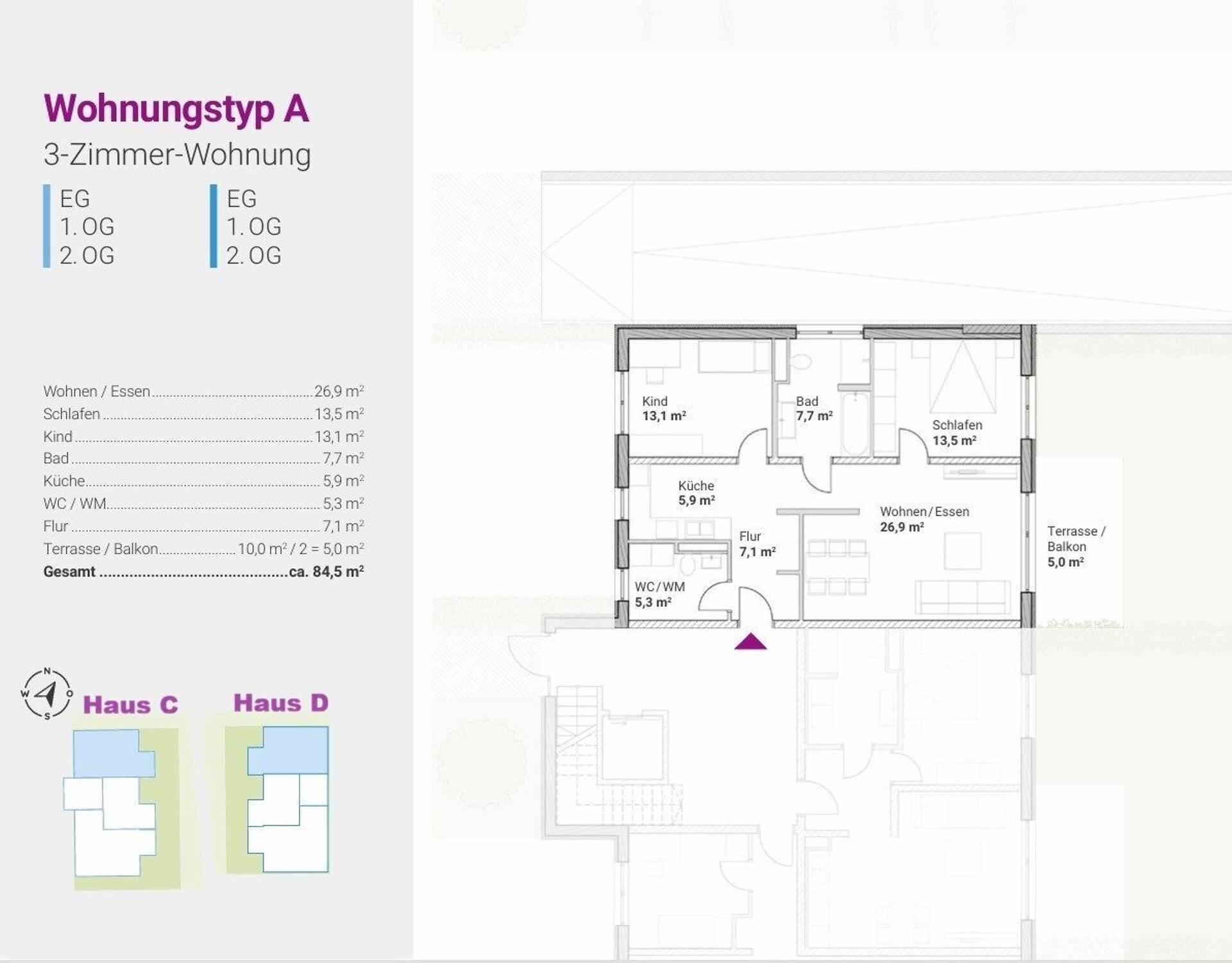 Etagenwohnung in 92339 Beilngries mit 84,55 m² kaufen