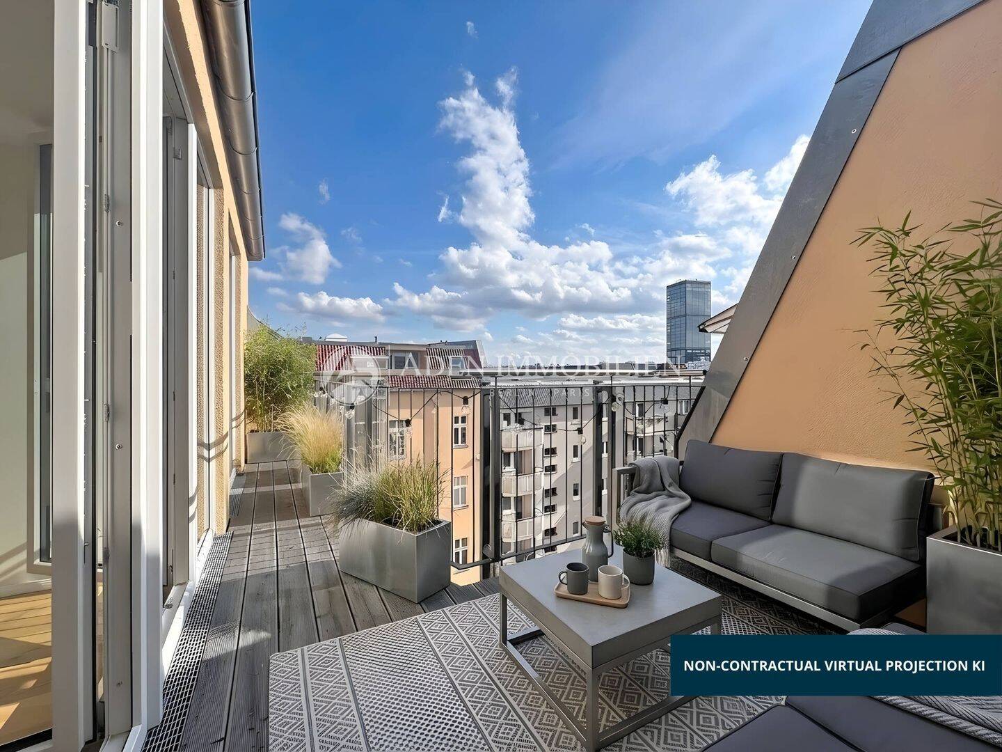 Erstbezug! Helle 3-Zimmer-Wohnung im Dachgeschoss mit Terrasse