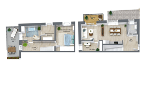 NEUBAU - Wohnung 1 -Stilvoller Wohntraum mit grünem Rückzugsort! – 21077 Hamburg – Vorschaubild 3